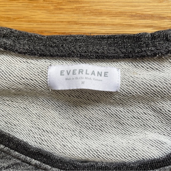 Everlane The Crew Sweatshirt Grey Marled - Picture 3 of 8